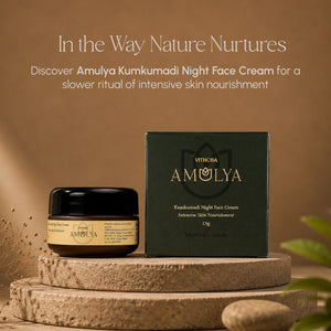 Amulya Kumkumadi Night Face Cream – Intensive Skin Nourishment (15 g)