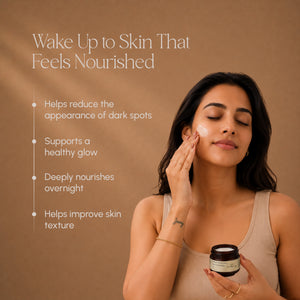 Amulya Kumkumadi Night Face Cream – Intensive Skin Nourishment (15 g)
