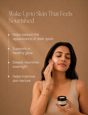 Amulya Kumkumadi Night Face Cream – Intensive Skin Nourishment (15 g)