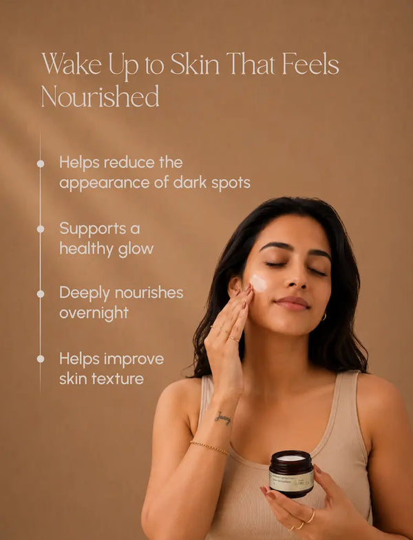 Amulya Kumkumadi Night Face Cream – Intensive Skin Nourishment (15 g)