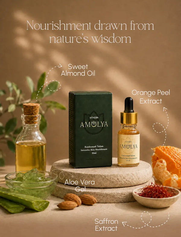 Amulya Kumkumadi Tailam – Intensive Skin Nourishment Face Oil (10 ml)